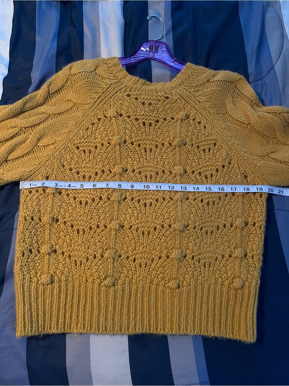 EUC - MOTHER - The Bell Sleeve Jumper Crop - Falling Hard - Sz Medium - Picture 10 of 14